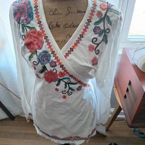 Johnny Was Joy Love Life Tunic Rare Find